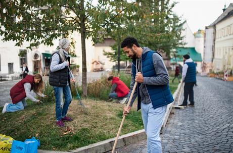 Volunteers in the community