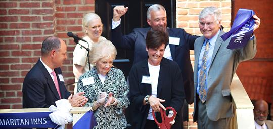 Ribbon cutton ceremony