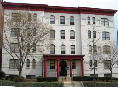 front of building