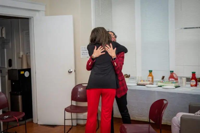 hugging